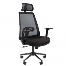 Офисные кресла Офисное кресло Chairman 535 Россия BLACK ткань черный/серый (7142312)