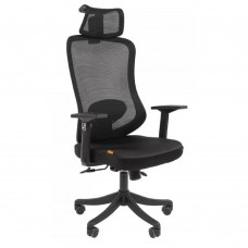Офисные кресла Офисное кресло Chairman CH563 черный пластик, черный (7146051)