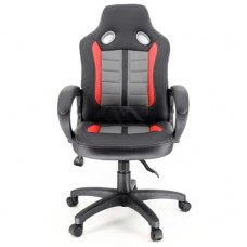 Офисные кресла Кресло Everprof Forsage TM Экокожа черно/красно/серый
