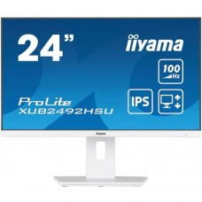 Монитор LCD Iiyama 23.8'' XUB2492HSU-W6 белый {IPS 1920x1080 100Hz 0.4ms HDMI DisplayPort USB M/M Pivot}