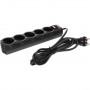 сбр сетевые фильтры CBR Сетевой фильтр CSF 2505-1.8 Black PC, 5 евророзеток, длина кабеля 1,8 метра, цвет чёрный (пакет)