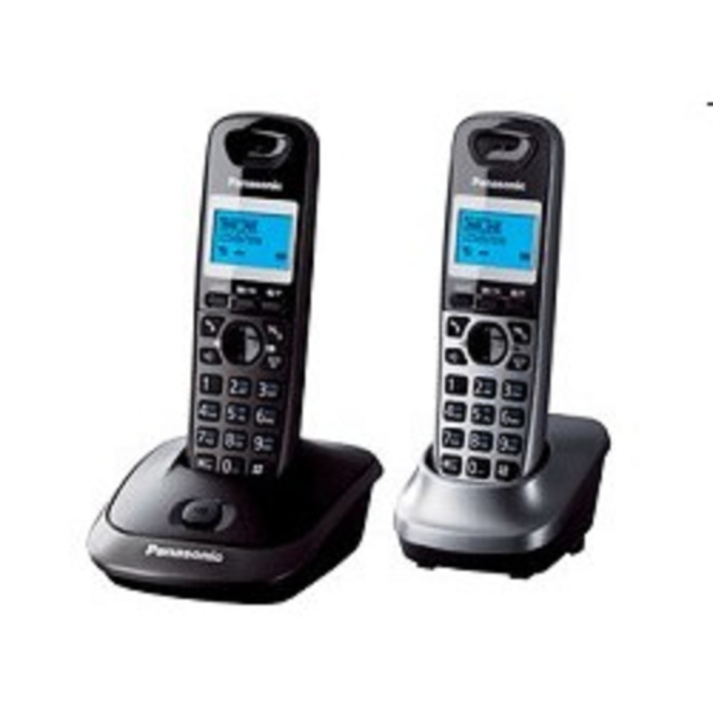 Телефон Panasonic KX-TG2512RU2 {Доп трубка в комплекте, АОН, Caller ID, спикерфон, полифония}