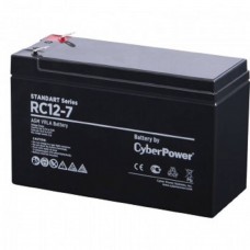 батареи/комплектующие к ИБП CyberPower Аккумуляторная батарея RC 12-7 12V/7Ah {клемма F2, ДхШхВ 151х65х94 мм, высота с клеммами 102, вес 2кг, срок службы 6 лет}