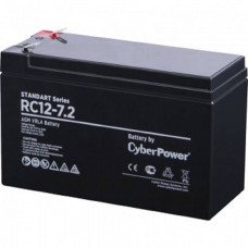 батареи/комплектующие к ИБП CyberPower Аккумуляторная батарея RC 12-7.2 12V/7.2Ah {клемма F2, ДхШхВ 151х65х94 мм, высота с клеммами 102, вес 2,2кг, срок службы 6 лет}
