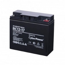 батареи/комплектующие к ИБП CyberPower Аккумуляторная батарея RC 12-17 12V/17Ah {клемма М5, ДхШхВ 181х76х167мм, вес 5,4кг, срок службы 6 лет}