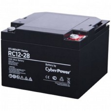 батареи/комплектующие к ИБП CyberPower Аккумуляторная батарея RC 12-28 12V/28Ah {клемма М6, ДхШхВ 166х175х125мм., высота с   клеммами125, вес 9,1кг., срок службы 6 лет}