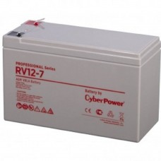 батареи/комплектующие к ИБП CyberPower Аккумуляторная батарея RV 12-7 12V/7,5 Ah {клемма F2, ДхШхВ 151х65х94мм, высота с клеммами 100, вес 2,6кг, срок службы 8 лет}