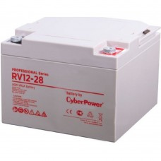 батареи/комплектующие к ИБП CyberPower Аккумуляторная батарея RV 12-28 12V/28Ah {клемма М6, ДхШхВ 166х175х125мм, высота с клеммами 125, вес 9,3кг, срок службы 8 лет}