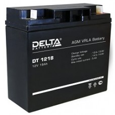 батареи Delta DT 1218 (18 А\ч, 12В) свинцово- кислотный аккумулятор  