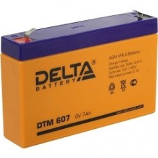 батареи Delta DTM 607 (7 А\ч, 6В) свинцово- кислотный аккумулятор  