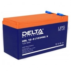 батареи Delta HRL 12-9 (1234W) X (9А\ч, 12В) свинцово- кислотный  аккумулятор