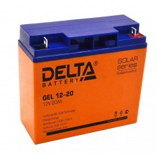 батареи Delta GEL 12-20 (12V/20Ач) свинцово- кислотный аккумулятор  