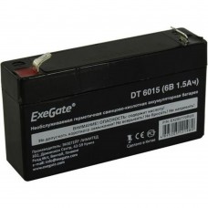 батареи Exegate EX285770RUS Аккумуляторная батарея DT 6015 (6V 1.5Ah, клеммы F1)