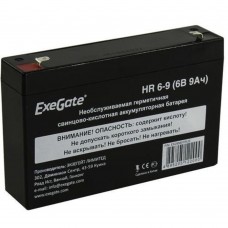 батареи Exegate EX285851RUS Аккумуляторная батарея HR 6-9 (6V 9Ah 634W, клеммы F1)