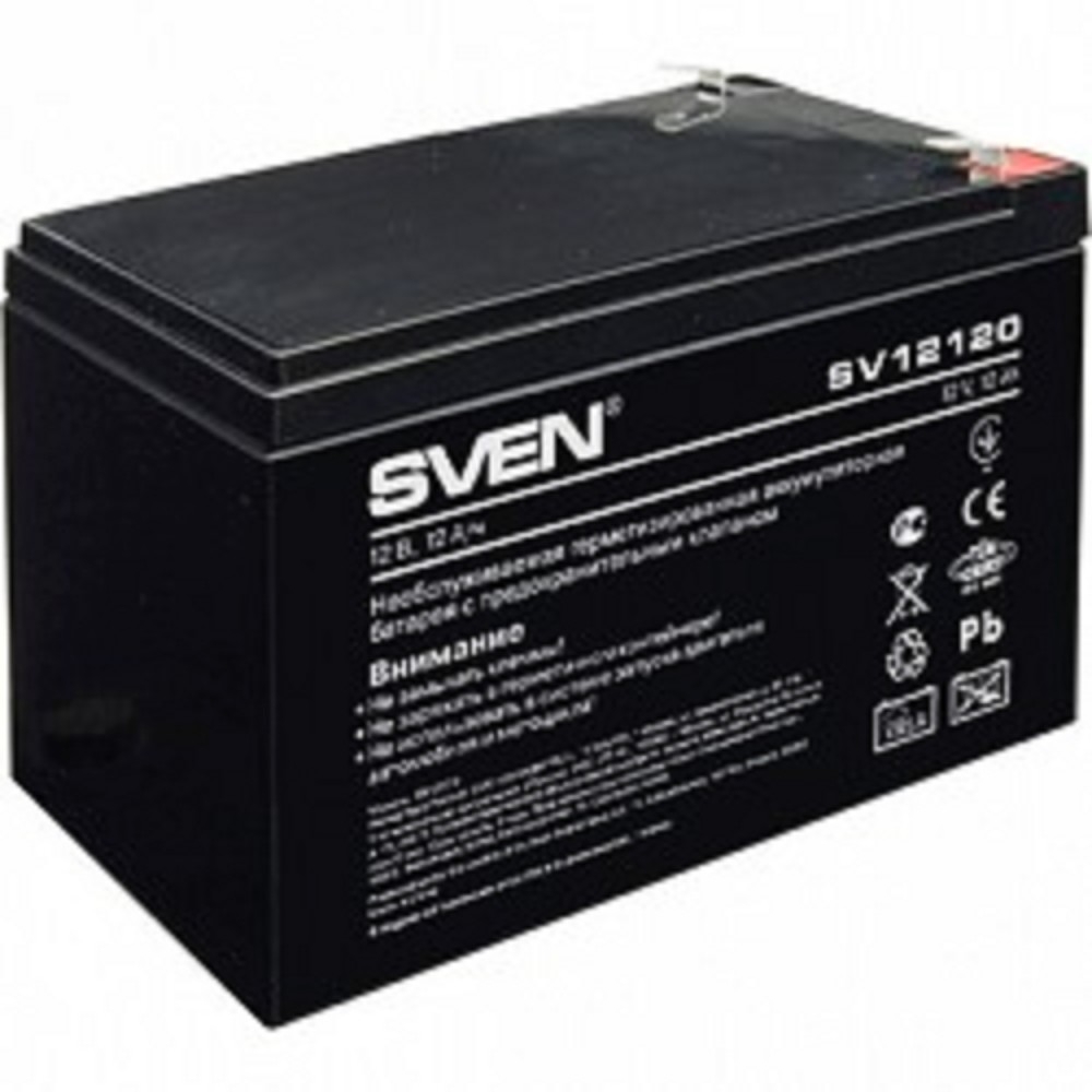 батареи Sven SV12120 (12V 12Ah) батарея аккумуляторная