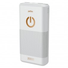 Аксессуар Perfeo Powerbank 20000 mah + Micro usb /In Micro usb /Out USB 1 А, 2.1A/ White (PF_B4299)