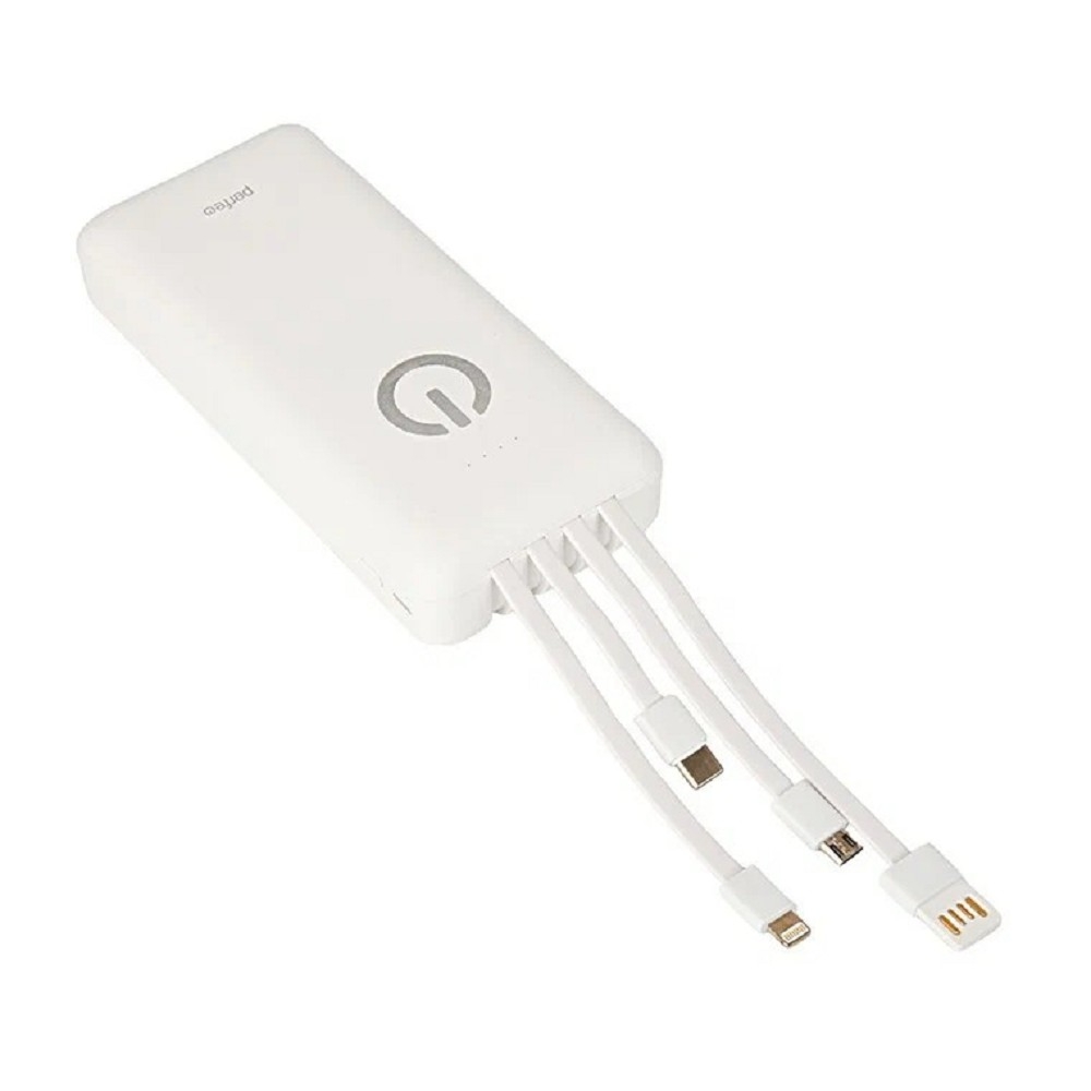 Аксессуар Perfeo Powerbank ABSOLUTE 20000mah In Micro usb,USB /Out USB,Micro usb,Type-C,Lightning, 2.1А/ White (PF_D0164)