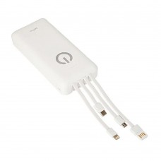 Аксессуар Perfeo Powerbank ABSOLUTE 20000mah In Micro usb,USB /Out USB,Micro usb,Type-C,Lightning, 2.1А/ White (PF_D0164)