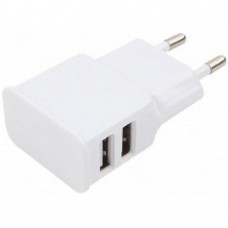Аксессуар Cablexpert Адаптер питания 100/220V - 5V USB 2 порта, 2.1A, белый (MP3A-PC-11 )