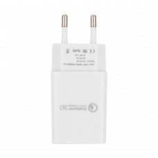 Аксессуар Cablexpert Адаптер питания, Qualcomm QC 3.0 , 100/220V - 1 USB порт 5/9/12V, белый (MP3A-PC-16)
