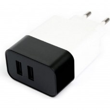 Аксессуар Cablexpert Адаптер питания 2*USB, белый (MP3A-PC-27W)