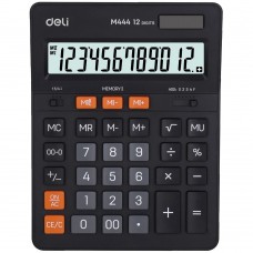 Калькулятор Калькулятор настольный Deli EM444 темно-серый 12-разр. 1656437