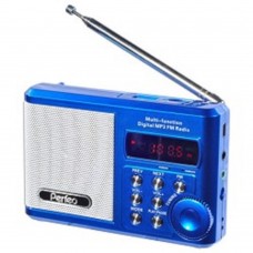 Радиоприемник Perfeo мини-аудио Sound Ranger, FM MP3 USB microSD In/Out ридер, BL-5C 1000mAh, синий (PF-SV922BLU) PF_3183