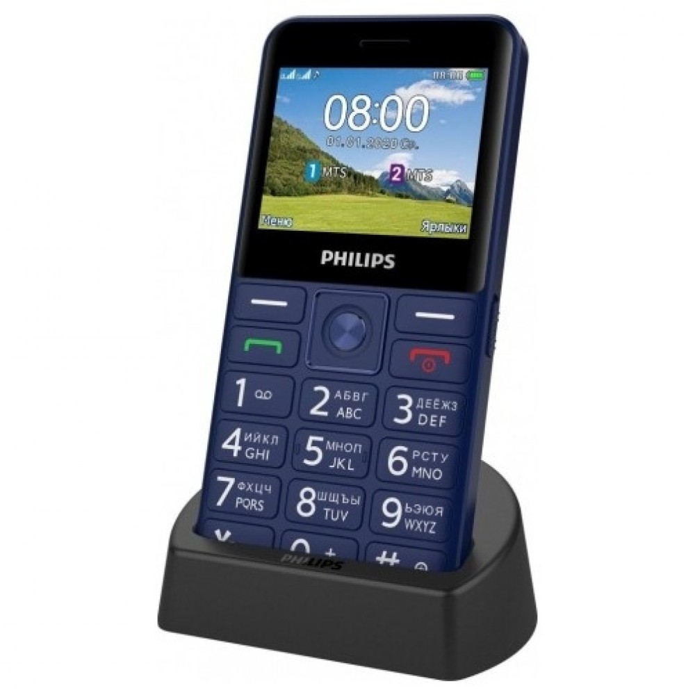 Мобильный телефон Philips Xenium E207 Blue 8712581775728