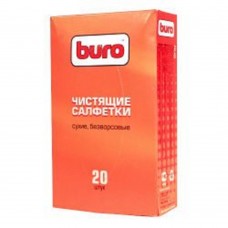 Чистящие средства Сухие чистящие салфетки BURO BU-Udry, безворсовые, 20шт. 817443