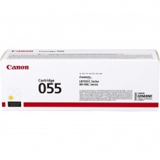 Расходные материалы Canon 055 Y Тонер-картридж для Canon LBP66x/MF74x,  (2100 стр.), желтый
