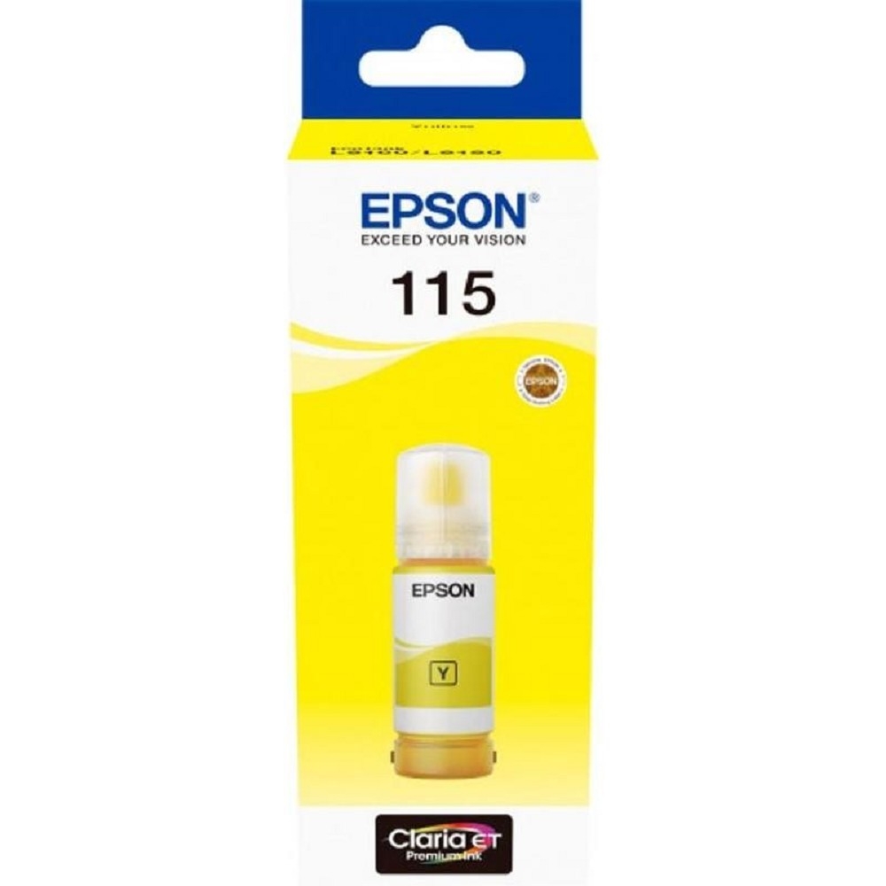 Расходные материалы EPSON C13T07D44A  Контейнер 115 с жёлтыми чернилами для L8160/L8180