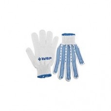 Перчатки Перчатки ЗУБР трикотажные, 10 класс, х/б, с защитой от скольжения, L-XL, 10пар 11390-K10