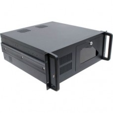 Корпус Procase EB445-B-0 Корпус 4U Rack server case, черный, дверца, без блока питания, глубина 450мм, MB 12