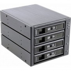 Опция к серверу Procase L3-304-SATA3-BK {Hot-swap корзина 4 SATA3/SAS 6Gb, черный, с замком, hotswap aluminium mobie rack module (3x5,25) 1xFAN 80x15mm}