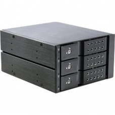 Опция к серверу Procase T3-203-SATA3-BK {Hot-swap корзина 3 SATA3/SAS 6Gb (черный) hotswap trayless aluminium mobie rack module (2x5,25) 1xFAN 80x15mm}