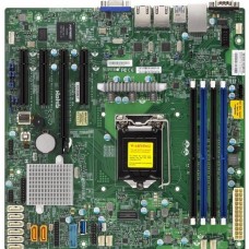 Материнская плата Supermicro MBD-X11SSM-F-B Серверная материнская плата, Single SKT, Intel C236 PCH chipset, 8 x SATA3, 2 x SATA DOM, 2 x GbE LAN, IPMI LAN,mATX Retail.