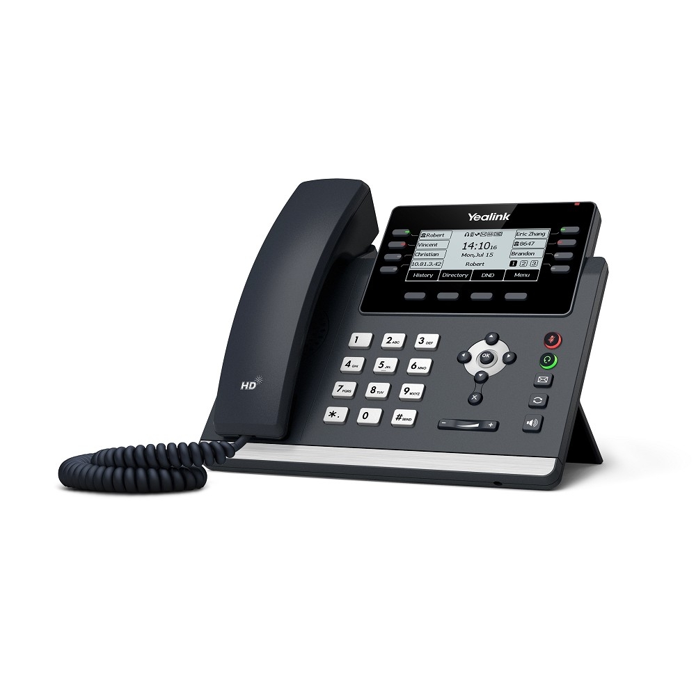 VoIP-телефон YEALINK SIP-T43U 12 аккаунтов, 2 порта USB, BLF, PoE, GigE, без БП, шт