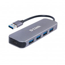 Сетевое оборудование D-Link DUB-1340/D1A Концентратор с 4 портами USB 3.0 (1 порт с поддержкой режима быстрой зарядки)
