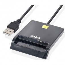 Сетевое оборудование D-Link DCR-100/B1A USB-считыватель контактных смарт-карт