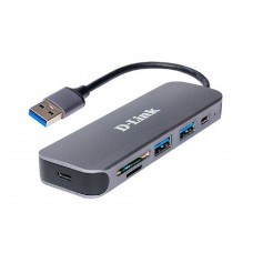 Сетевое оборудование D-Link DUB-1325/A2A Концентратор с 2 портами USB 3.0, 1 портом USB Type-C, слотами для карт SD и microSD и разъемом USB 3.0