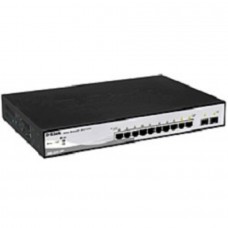 Сетевое оборудование D-Link DGS-1210-10P/ME/A1A Управляемый L2 коммутатор с 8 портами 10/100/1000Base-T и 2 портами 1000Base-X SFP (8 портов PoE 802.3af/at, PoE-бюджет 78 Вт)