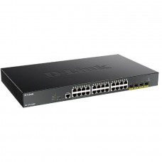 Сетевое оборудование D-Link DGS-1250-28XMP/A1A Настраиваемый L2 коммутатор с 24 портами 10/100/1000Base-T и 4 портами 10GBase-X SFP+ (24 порта PoE 802.3af/at, PoE-бюджет 370 Вт)