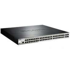 Сетевое оборудование D-Link DGS-1210-52MP/ME/B2A PROJ Управляемый L2 коммутатор с 48 портами 10/100/1000Base-T и 4 портами 1000Base-X SFP (порты 1-8 PoE 802.3af/at, порты 9-48 PoE 802.3af, PoE-бюджет 370 Вт)