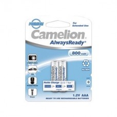 Аккумулятор Camelion   AAA- 800mAh Ni-Mh  Always Ready  BL-2 (NH-AAA800ARBP2, аккумулятор, 1.2В)  (2 шт. в уп-ке)