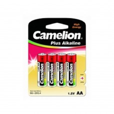 Батарейка Camelion..LR 6  Plus Alkaline BL-4 (LR6-BP4, батарейка,1.5В) (4 шт. в уп-ке)