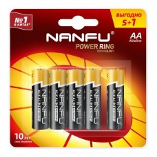 Батарейка Nanfu Батарейка щелочная AA (5+1шт.)