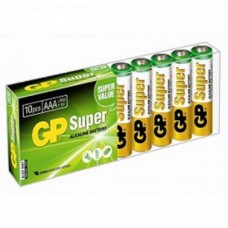 Батарейка GP 24A-B10 Super Alkaline 24A LR03,  10 AAA (10 шт в уп-ке) {02900}