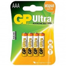 Батарейка GP 24AU-2CR4 Ultra Alkaline 24AU LR03,  4 шт AAA (4шт. в уп-ке)