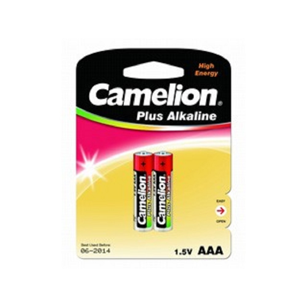 Батарейка Camelion  LR03  Plus Alkaline BL-2 (LR03-BP2, батарейка,1.5В)  (2 шт. в уп-ке)