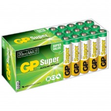 Батарейка GP Super Alkaline 24A LR03 AAA   (30 шт. в уп-ке) {10502}